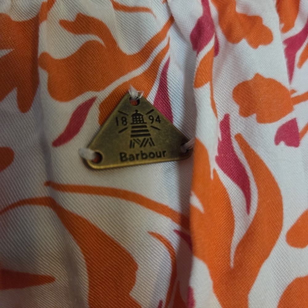 Barbour Ruffle Collar Galia Shirt Size 6 - Picture 4 of 7